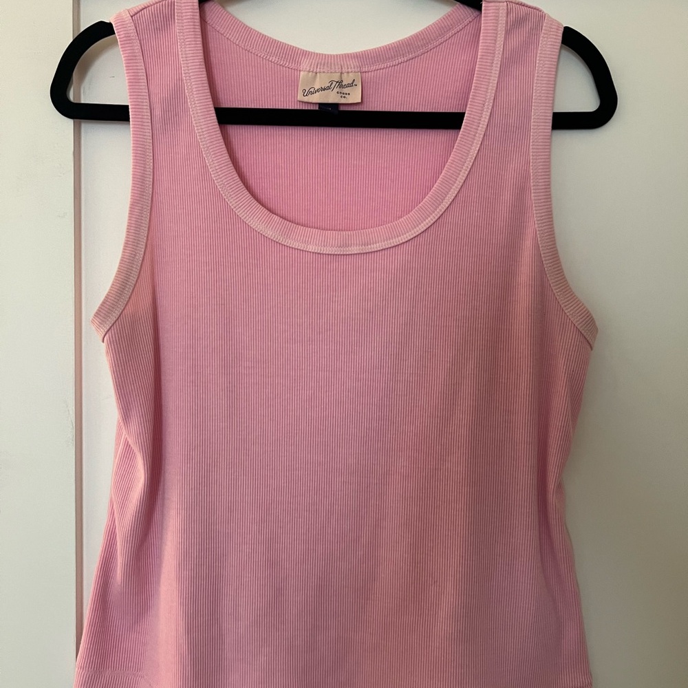 Universal Thread Light Pink Ribbed Tank Top